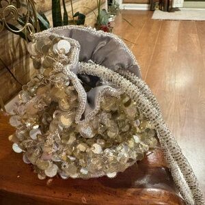 Sequin Embellished Evening Bag